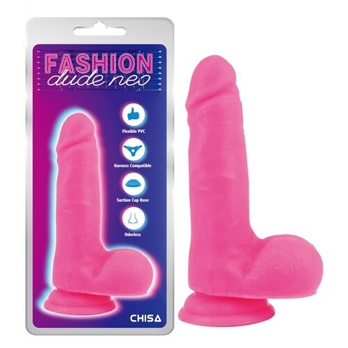  Dildo Dual Density Cock, 18cm, Roze Slike