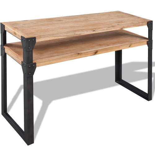 VidaXL Konzolni stol od Masivnog Drveta Bagrema 120x40x85 cm Slike