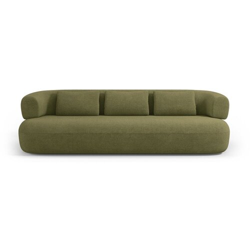 Micadoni Zelena sedežna garnitura iz tkanine boucl&amp;eacute; 200 cm Jenny &amp;ndash; Slike