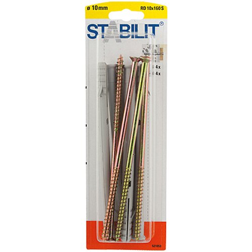 STABILIT set vijaka i tipli (Promjer tiple: 10 mm, Duljina tiple: 160 mm, Plastika, 4 Kom.) Cijene
