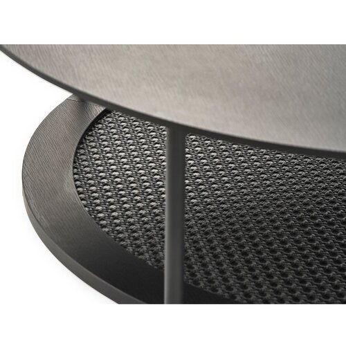 Unique Furniture Črna okrogla klubska mizica &amp;oslash; 80 cm Pensacola &amp;ndash; Slike