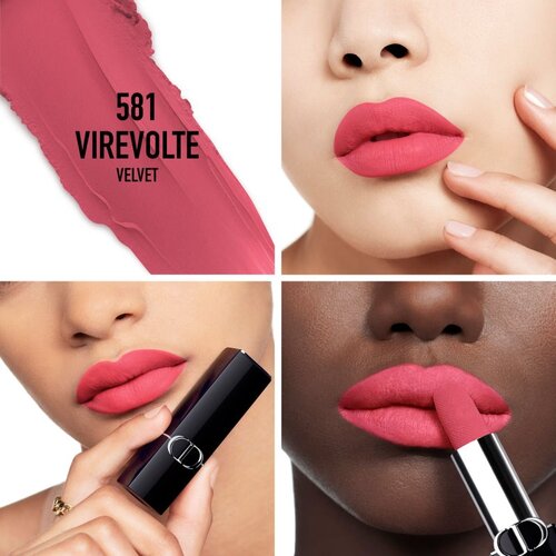 Dior Rouge dugotrajni ruž za usne punjiva nijansa 581 Virevolte Velvet 3,5 g Slike