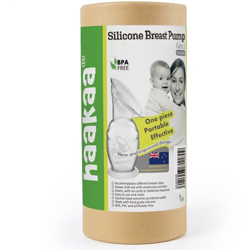 Haakaa ručna izdajalica silikon 2. gen 100 ml Slike