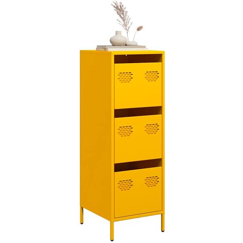  Visoka komoda boja senfa 39x35x103,5 cm čelična Cene