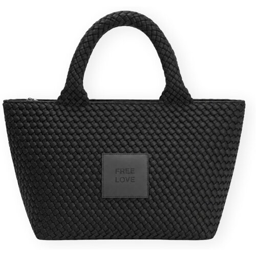 Verb To Do Ročne torbice Neoprene Medium Bag - Free Love Črna Cene