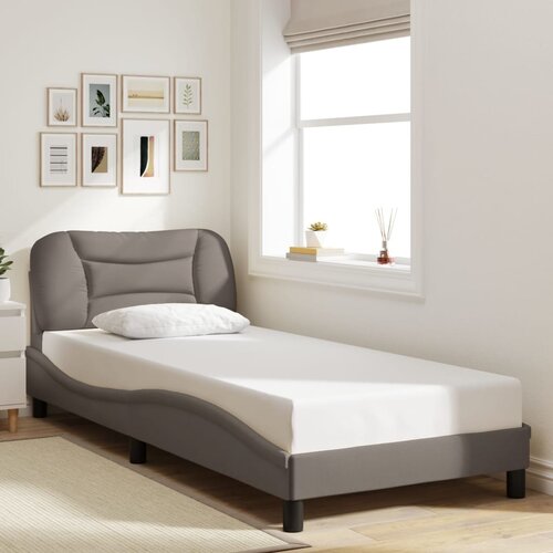 Furnova posteljni okvir brez vzmetnice Taupe 90x200cm Tkanina, (21940295) Cene