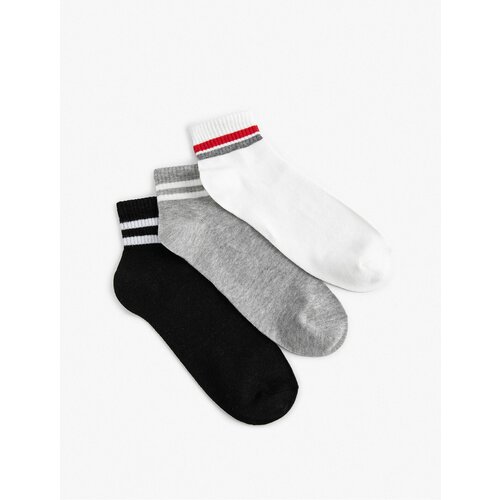 Koton 3-Piece Striped Booties Socks Set Slike