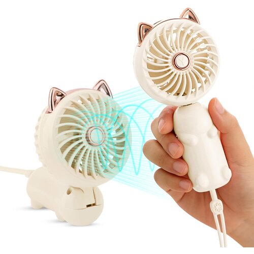 Dardanar prenosni ročni ventilator, mini ročni ventilator z usb baterijo za polnjenje, (21198546) Slike