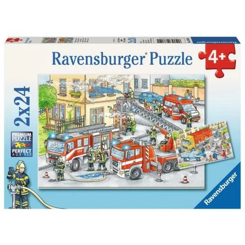 Ravensburger 2x24 delna sestavljanka Požar in nesreča 078141