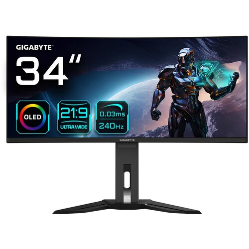 Gigabyte MO34WQC2 (34&quot ) OLED Gaming Monitor HDMI/DP/USB-C 240Hz Cijene