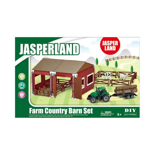 Jasperland, igračka, set farma, traktor sa prikolicom ( 867113 ) Slike