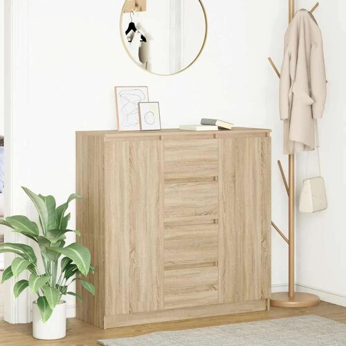 VidaXL Komoda s ladicama 100,5x35x98,5 cm konstruirano drvo Slike
