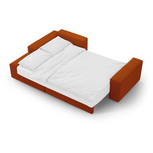 Micadoni Opečnato oranžna raztegljiva kotna sedežna garnitura (levi kot) Jodie &amp;ndash; Home Slike