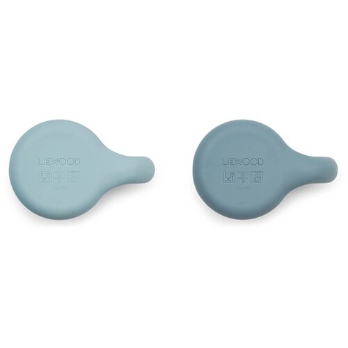 Liewood 2 dijelni set posudica od silikona kylie sea blue/whale blue mix Slike