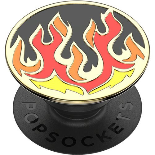 Popsockets držalo / stojalo PopGrip Enamel Flame on Black - Premium Cene