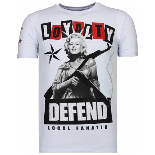 Local Fanatic Majice s kratkimi rokavi 65011529 Bela Cene