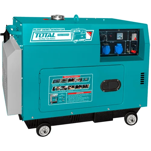  Tihi dizelski generator 5kW, 220V / 17L/9hp/9hours/3000rpm (TP250001)