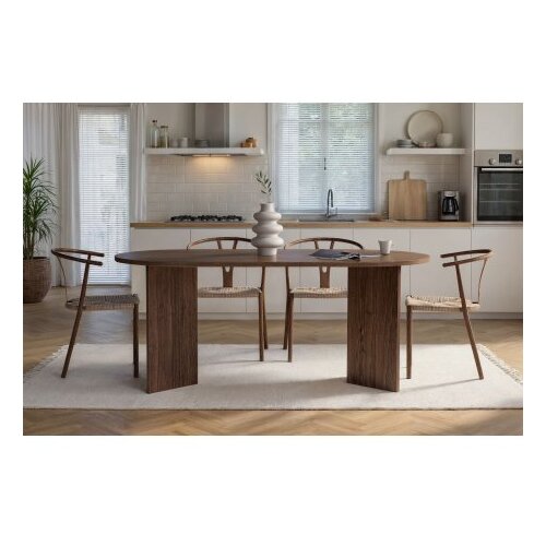 Hanah home Trpezarijski sto Sablin, 180 x 90 x 75 cm, Boja oraha Cene