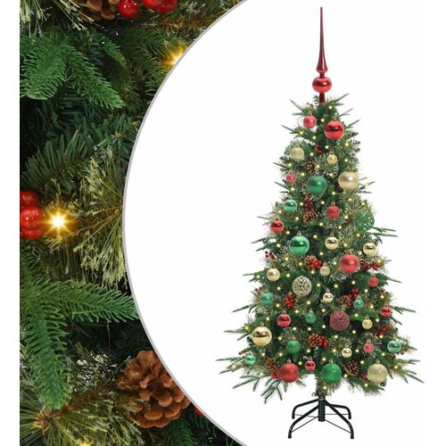 vidaXL Umetno Zložljivo Božično Drevo Zelena 120 cm PE in PVC, (5000065795) Cene