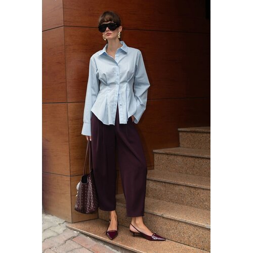 TRENDYOLMILLA Ženske pantalone TWOSS25PL00126, Ljubičaste Cene