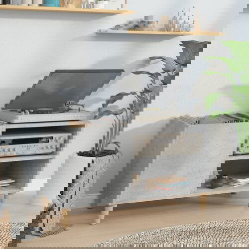 VidaXL Ormarić za ploče boja betona 84 5x38x48 cm konstruirano drvo Slike
