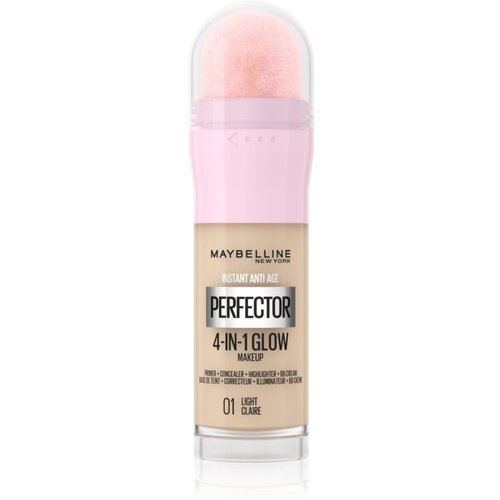 Maybelline Instant Age Rewind Perfector 4-in-1 Glow posvjetljujući puder za prirodni izgled nijansa 01 Light 20 ml Cijene