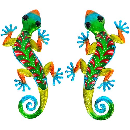 Signes Grimalt Kipci in figurice Lizard Adorno 2 Enoti Zelena Cene