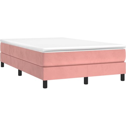 Box spring krevet s madracem ružičasti 120 x 200 cm bar&amp;scaron;unasti Slike