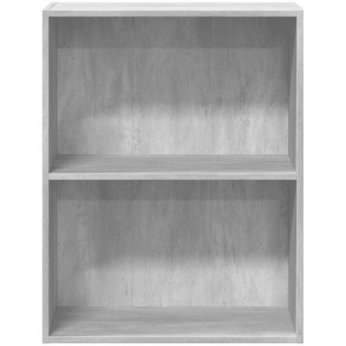  za knjige s 2 razine boja betona 60x30x76,5 cm drveni Slike