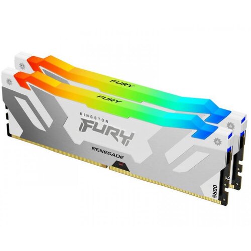 Kingston Memorija FURY Renegade RGB 32GB (2x16GB) 6800MT/s DDR5 CL36 DIMM White XMP Slike