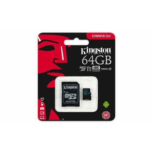 Kingston UHS-I U3 MicroSDXC 64GB V30+ Adapter SDCG2/64GB memorijska kartica Slike