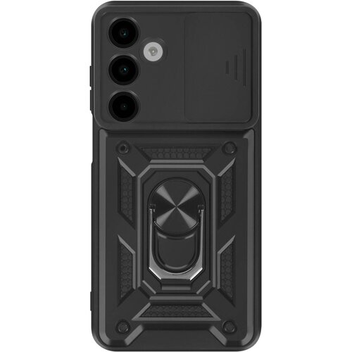 Oem Mayaxess, Ovitek Samsung Galaxy A17 Odporen na udarce MIL-STD 810G z obročastim stojalom, Črna, (5000275211) Cene