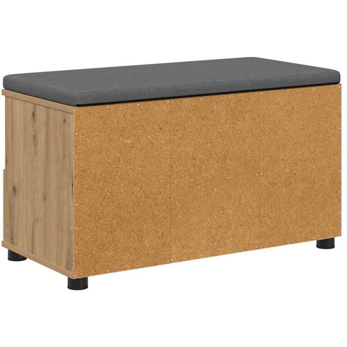  Klupa za hodnik s jastukom Umjetnički hrast 80 x 38 x 46 cm Slike