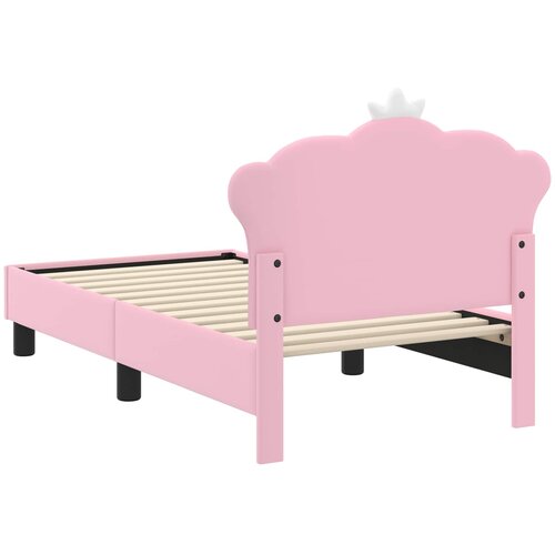 Okvir kreveta za malu djecu s naslonom Ružičasta 70 x 140 cm PU Slike