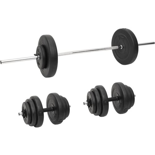 VidaXL Dvoručni i jednoručni uteg s pločama 60 kg Slike