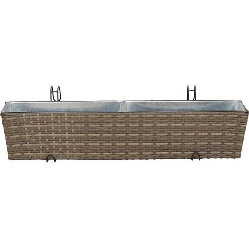  Ograda Metal - Siva 80 cm Slike