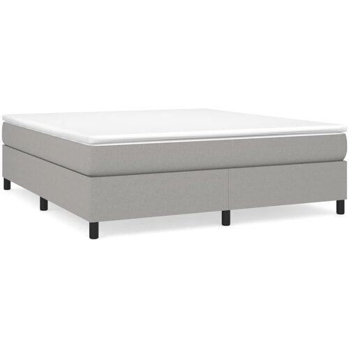 Maison Chic Box spring postelja - Vzmetna postelja z vzmetnico svetlo siva 180x200 cm blago SL6558, (21904314) Cene