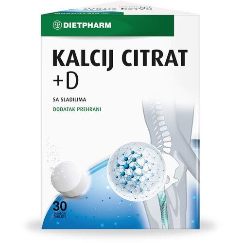 Dietpharm Kalcijum citrat + D, 30 šumećih tableta Cene