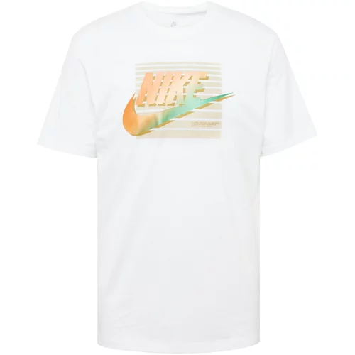 Nike Sportswear Majica 'FUTURA' svijetlozelena / narančasta / pastelno narančasta / bijela