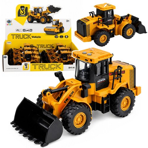  Construction Vehicle Excavator With Movable Bucket Lights Sounds Yellow 1:43 Cene
