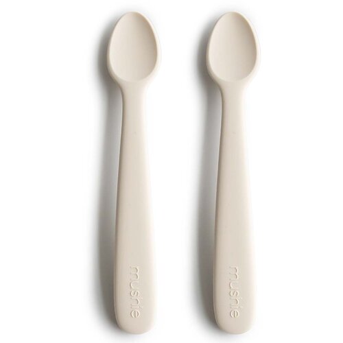 Mushie set od 2 silikonske žličice ivory Cijene