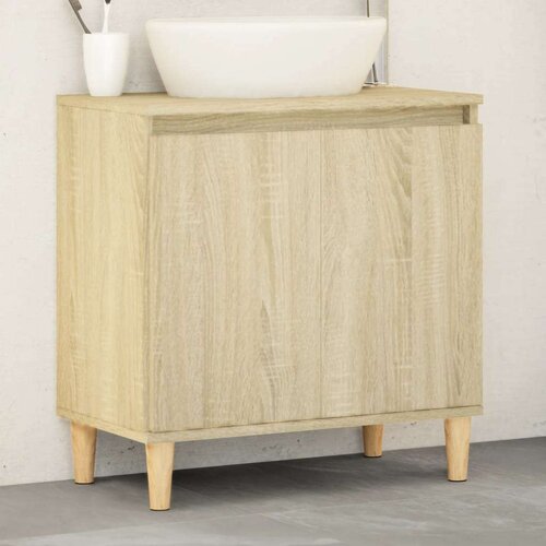 vidaXL Omarica za umivalnik sonoma hrast 58x33x60 cm inženirski les Cene