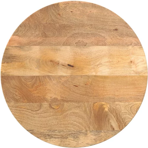 vidaXL Mizna plošča Ø 60x2,5 cm okrogla trden mangov les