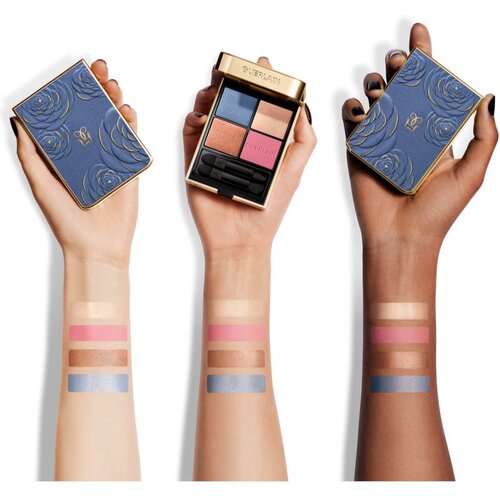 Guerlain Blooming Denim Ombres G paleta senčil za oči limitirana edicija 396 Denim Blossom 6 g Slike