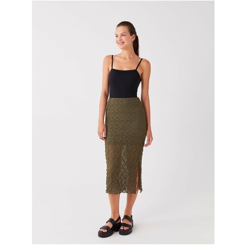 LC Waikiki Women's Extra Tight Fit Patterned Skirt Slike