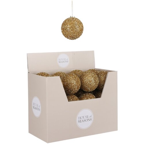  novogodišnja dekoracija - hanging ball 8cm 1101089 - gold - edl ( 041347 ) Cene