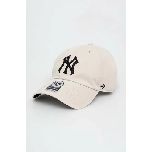47 Brand Kapa sa šiltom MLB New York Yankees boja: bež, s aplikacijom