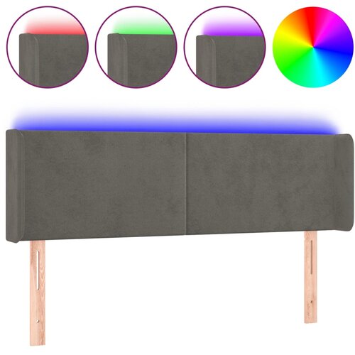  LED uzglavlje tamnosivo 147x16x78/88 cm bar&amp;scaron;unasto Slike