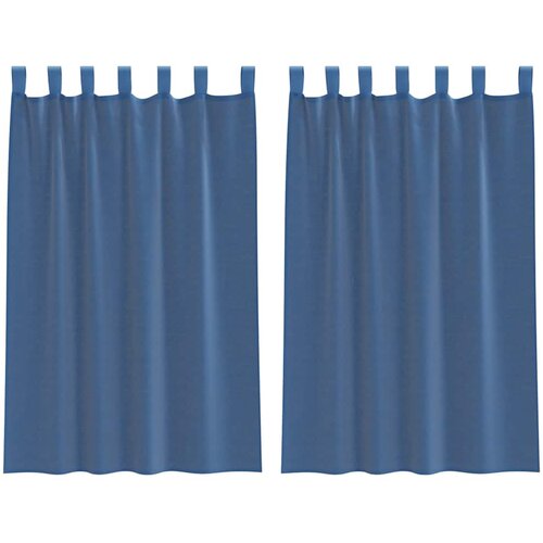 vidaXL Voile zavjese s petljama 2 kom. kraljevsko plave 140x175 cm - Kraljevski plava 140 x 175 cm 1 s petljama Cene
