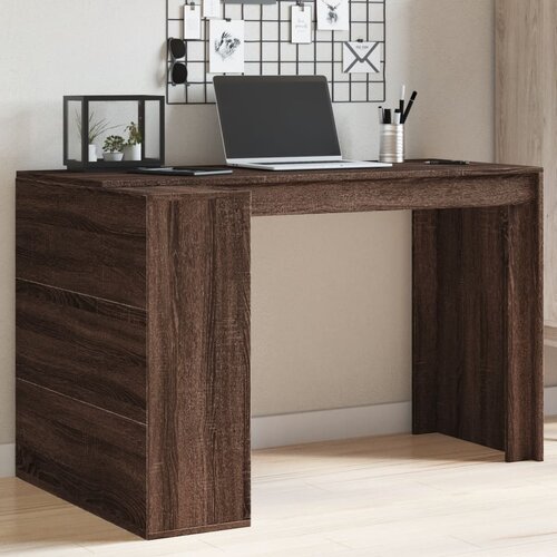 vidaXL Uredski stol boja smeđeg hrasta 123,5 x 73,5 x 75 cm od drva Cijene